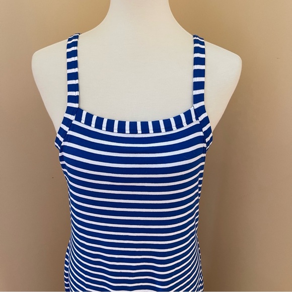LOFT Stripe Ribbed Bra Maxi Dress - Picture 5 of 8